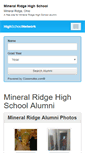 Mobile Screenshot of mineralridgehighschool.com