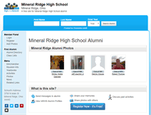 Tablet Screenshot of mineralridgehighschool.com